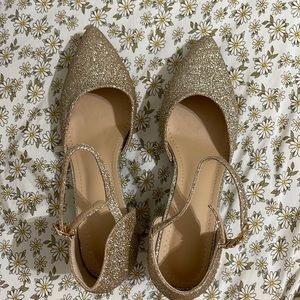 Glitter Gold Shein Heels 8